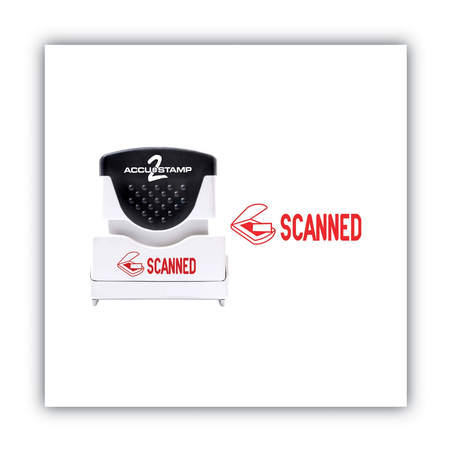 ACCUSTAMP2® Pre-Inked Shutter Stamp - Red Ink, Scannable, 1.63