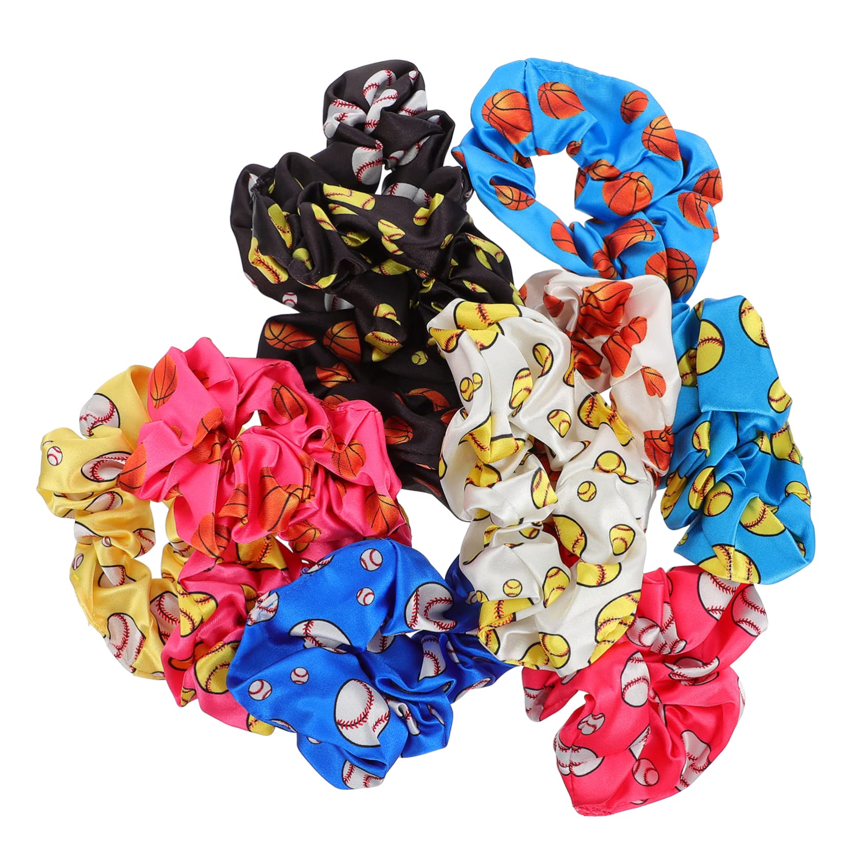 Minkissy 12-Pack Large Bow Hair Scrunchies - Elastic Hair Ties for Women & Girls, Soft Fabric Hair Accessories for Soccer, Dance, School & Everyday Use