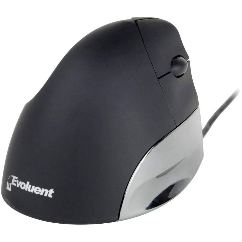 Evoluent Vertical Mouse Right Handed - Ergonomic USB Mouse for Pain Relief & Carpal Tunnel Support - Perfect for Office, Gaming & Computer Use
