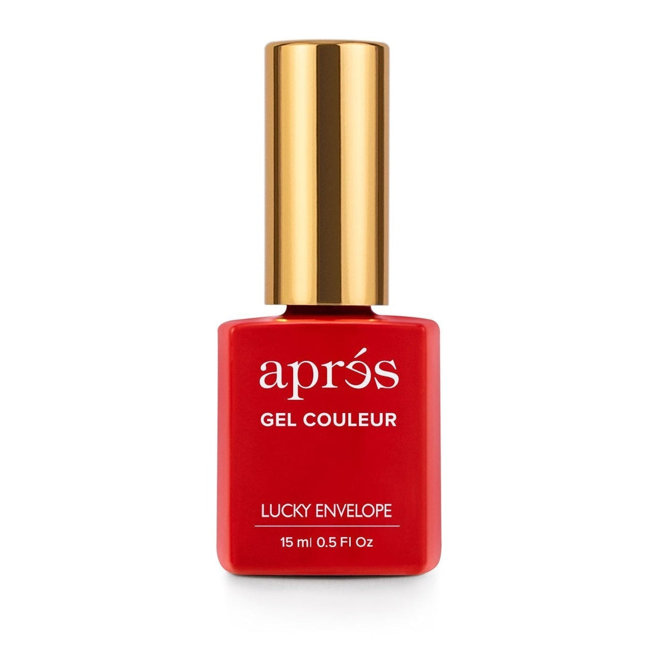 Apres Gel Polish - Lucky Envelope Red Nail Lacquer | Long-Lasting Gel Nail Polish Kit for Home Manicure | Perfect for Valentine's Day, Chinese New Year & Special Occasions