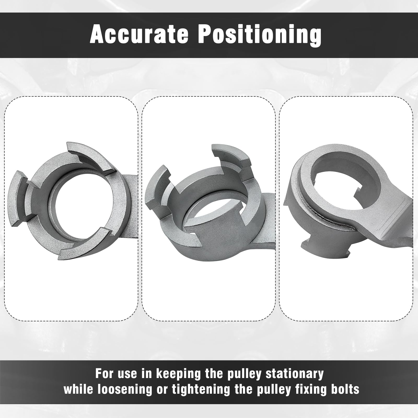 Volvo Ford 1.8 2.0 2.3 16V Crankshaft Pulley Holder Tool - Crank Pulley Wrench for Engine Repair & Maintenance - Perfect for DIY Mechanics & Auto Shops