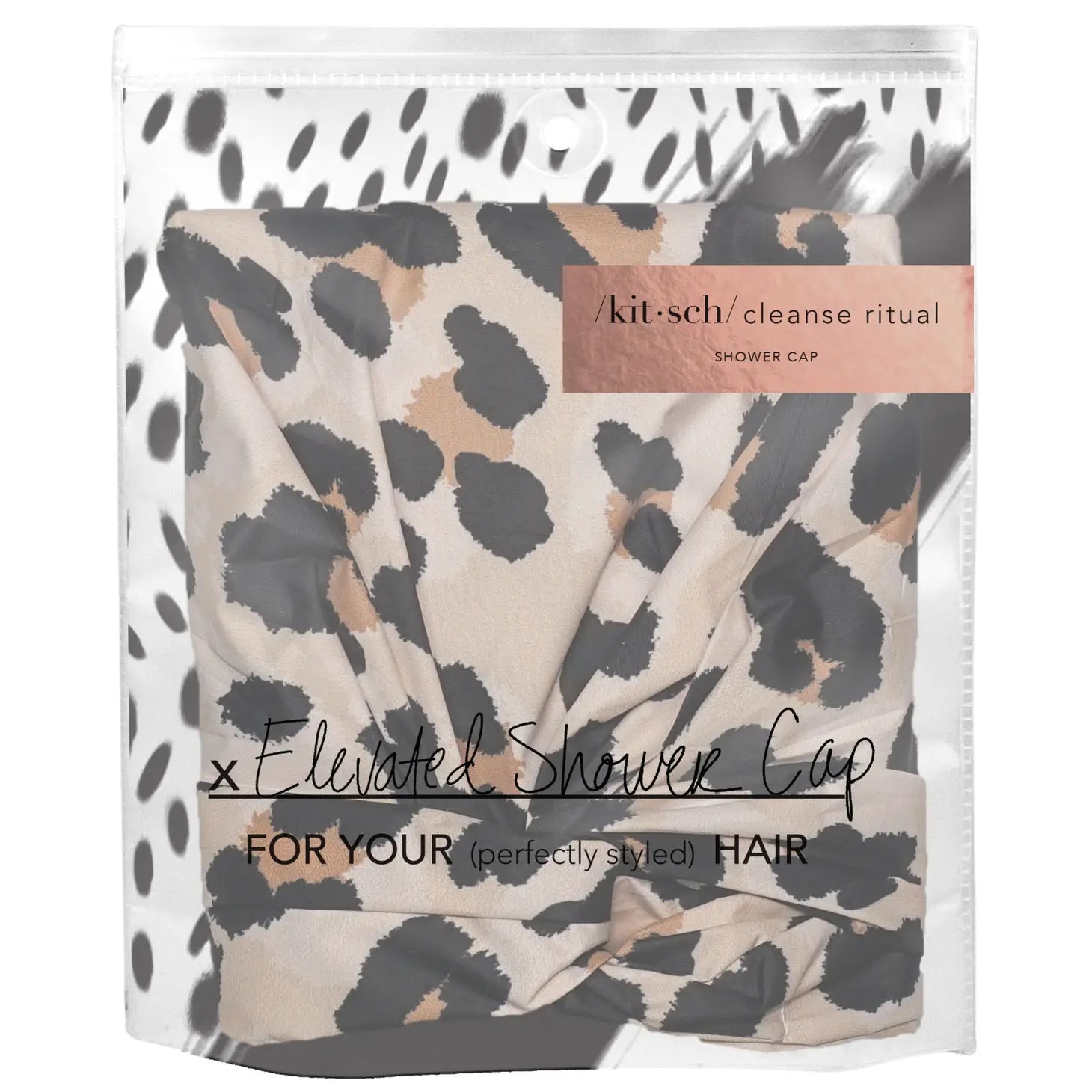 Waterproof Shower Cap with Leopard Print - Soft & Adjustable for Women & Men - Perfect for Bathing, Hair Care, and Salon Use