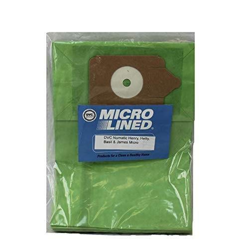 Numatic Henry Hetty Basil James Micro Lined Vacuum Cleaner Bags - 5 Pack | DVC Nacecare Replacement | Perfect for Home, Office & Pet Hair Cleaning