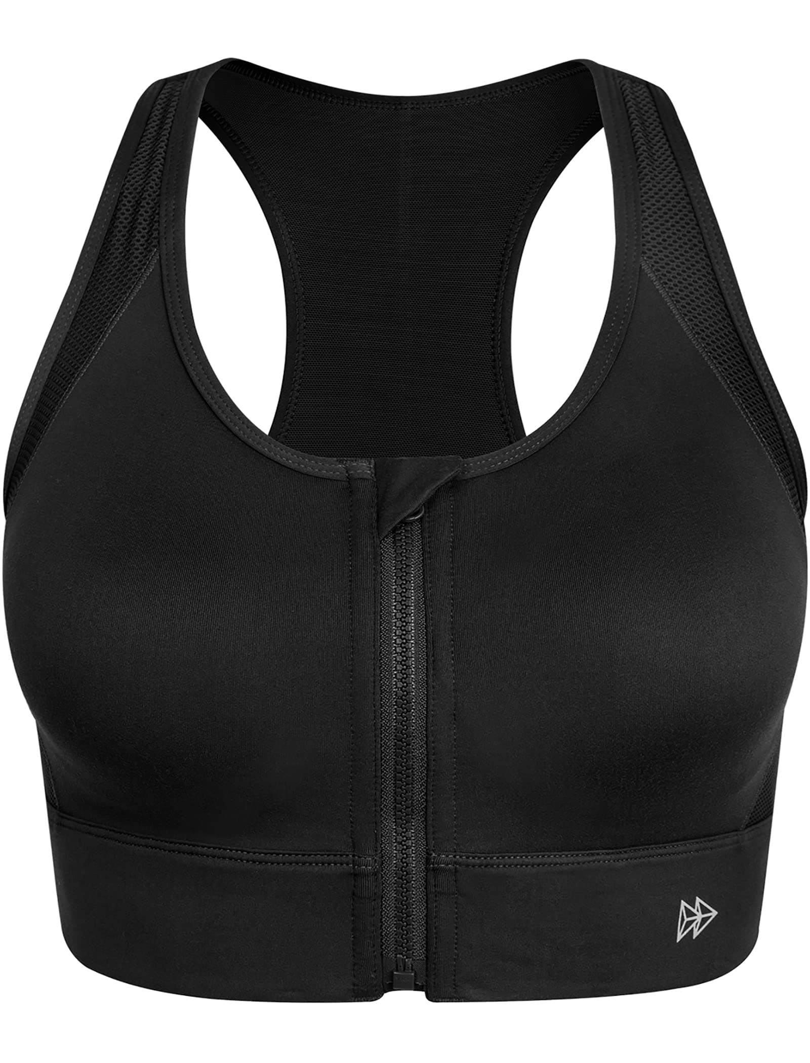 Yvette High Impact Sports Bra for Women - Full Coverage, High Support Racerback Workout Bra for Plus Size - Ideal for Running, Gym & High-Intensity Training