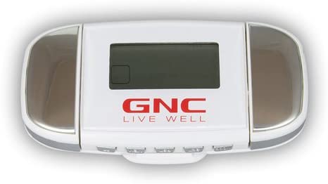 GNC GP 5330 Digital Pedometer with Heart Rate Monitor - Track Steps, Calories & Pulse for Walking, Running & Fitness Training