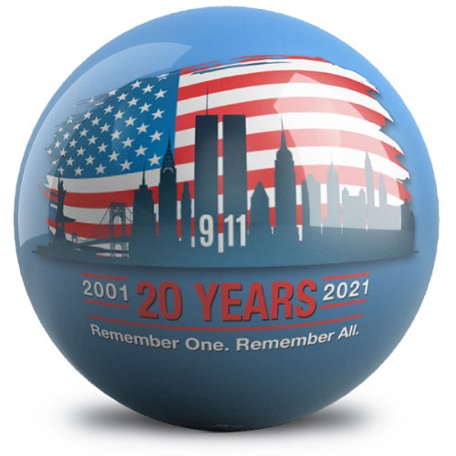 OnTheBallBowling 9/11 Heroes 20 Year Anniversary Commemorative Bowling Ball - Perfect for League Play, Tournaments & Memorial Events