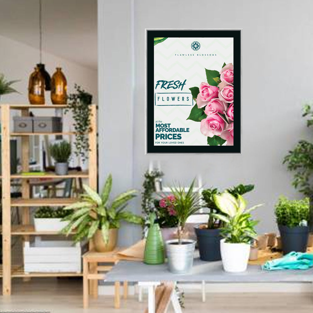 36x42 Poster Frame - SwingFrame Classic Black Display for Art, Photos & Posters - Perfect for Home, Office & Gallery Decor