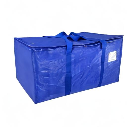 Extra Large Storage Totes & Moving Bags (4-Pack) - Heavy Duty Moving Supplies, Closet Organizers, College Dorm Essentials - Perfect Alternative to Moving Boxes for Home Organization & Packing
