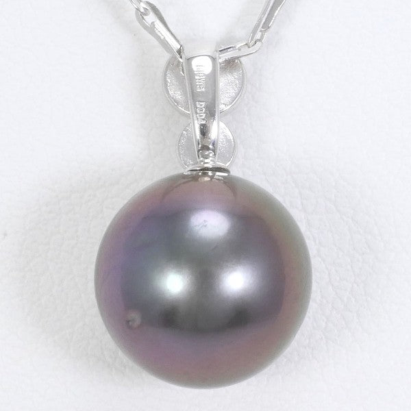 18K White Gold Pearl Diamond Necklace for Women - Elegant Bridal Jewelry, Anniversary Gift, Wedding Party Accessories