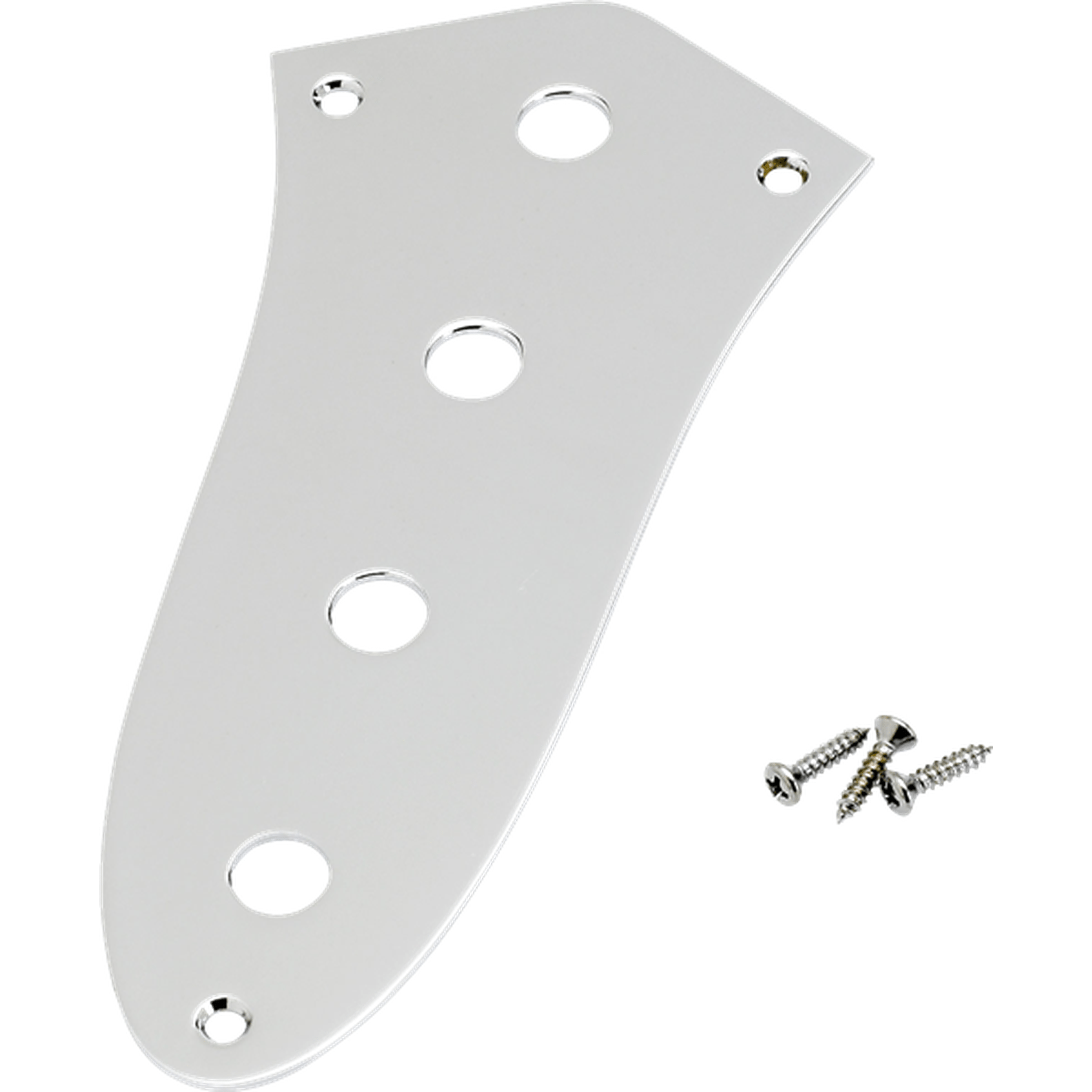 Fender Jazz Bass 4-Hole Chrome Control Plate - Replacement Part for Guitar Repair & Upgrade | Perfect for DIY Projects & Professional Setups