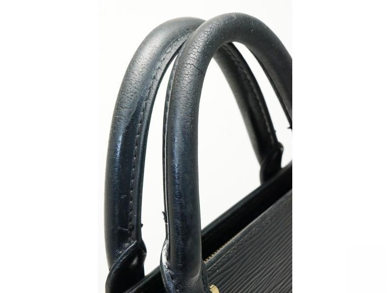 Authentic Pre-Owned Louis Vuitton Epi Leather Special Order Black Porte Documents Lozan Briefcase 160597 - Luxury Vintage Office Bag for Business & Travel