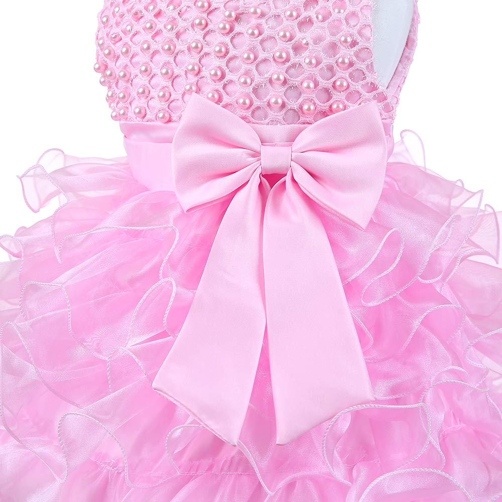Jup'Elle Baby Girl Dresses - Elegant Ruffle Lace Pageant Party Dress for Weddings & Special Occasions | Perfect Flower Girl Dress for Birthday, Baptism & Photo Shoots