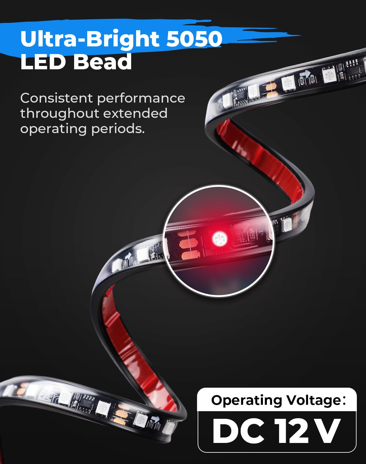KEMIMOTO 4PCS Golf Cart Underglow LED Strip Lights Kit - 12V Waterproof RGB Lighting for EZGO, Yamaha Drive2, ICON & Kandi - 300 ARGB Modes with Music Sync & APP/RF Control - Perfect for Night Golfing, Cart Shows & Off-Road Adventures