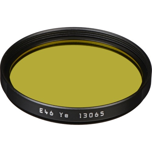 Leica E46 Yellow Filter for M Mount Cameras - Enhance Contrast & Reduce Haze in Black & White Photography - Perfect for Street & Landscape Shots