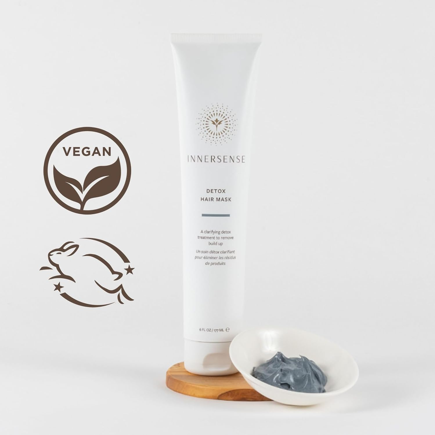 INNERSENSE Organic Beauty Detox Hair Mask - Deep Cleansing & Nourishing Treatment for Dry, Damaged Hair | Vegan & Cruelty-Free | Perfect for Post-Swim, Color-Treated & Styling Recovery