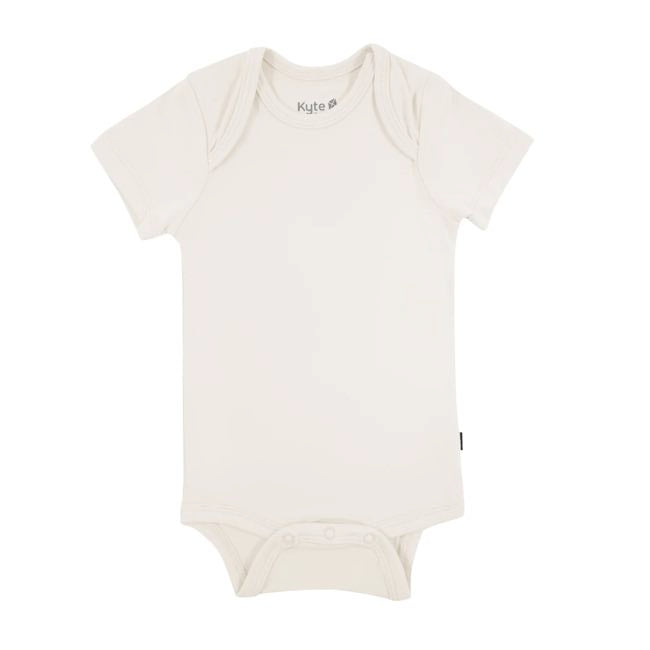 Kyte Baby Organic Cotton Short Sleeve Bodysuit - Soft Baby Onesie for Boys & Girls | Perfect for Playtime, Daycare & Comfortable Everyday Wear (Oat)