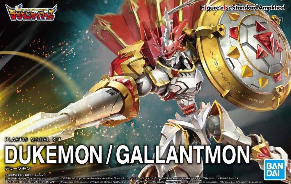 Figure Rise Standard Digimon Tamers Dukemon/Gallantmon (Amplified) Plastic Model Kit - Build & Customize Your Own Anime Action Figure for Collectors & Hobbyists - Perfect for Display, Gifts & Battle Scenes