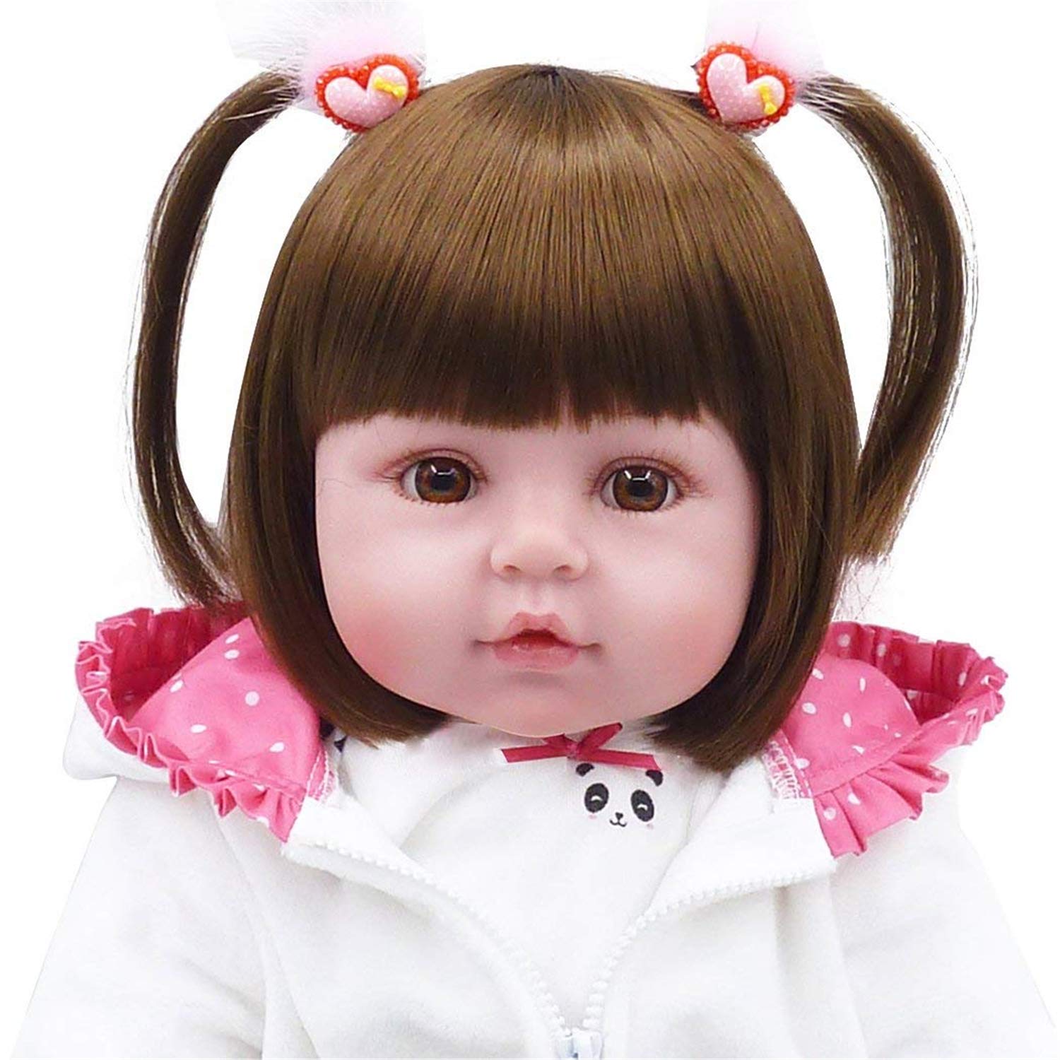 Anano 18 Inch Realistic Reborn Twin Baby Dolls - Soft Cotton Body Silicone Toddler Doll Set (Boy & Girl) for Nursery Decor, Gift Giving & Collectibles