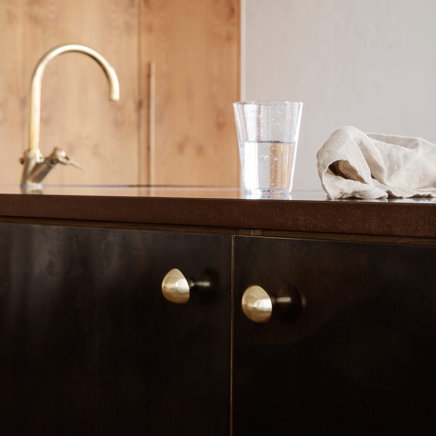 FERM LIVING x Helena Rohner Mushroom Wall Hook - Brass Coat Hook for Entryway, Bathroom & Bedroom - Stylish Decorative Wall Hanger for Keys, Hats & Towels
