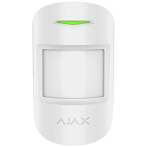 AJAX 42828.02.WH3 Wireless Pet Immune Motion Detector with Microwave Sensor - White | Home Security, Indoor/Outdoor Use for Dogs & Cats