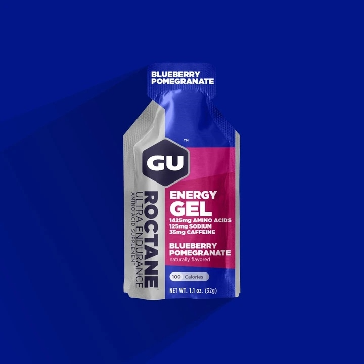 GU Energy Roctane Ultra Endurance Energy Gel - Blueberry Pomegranate Flavor - High Performance Sports Nutrition for Marathon, Cycling & Triathlon Training