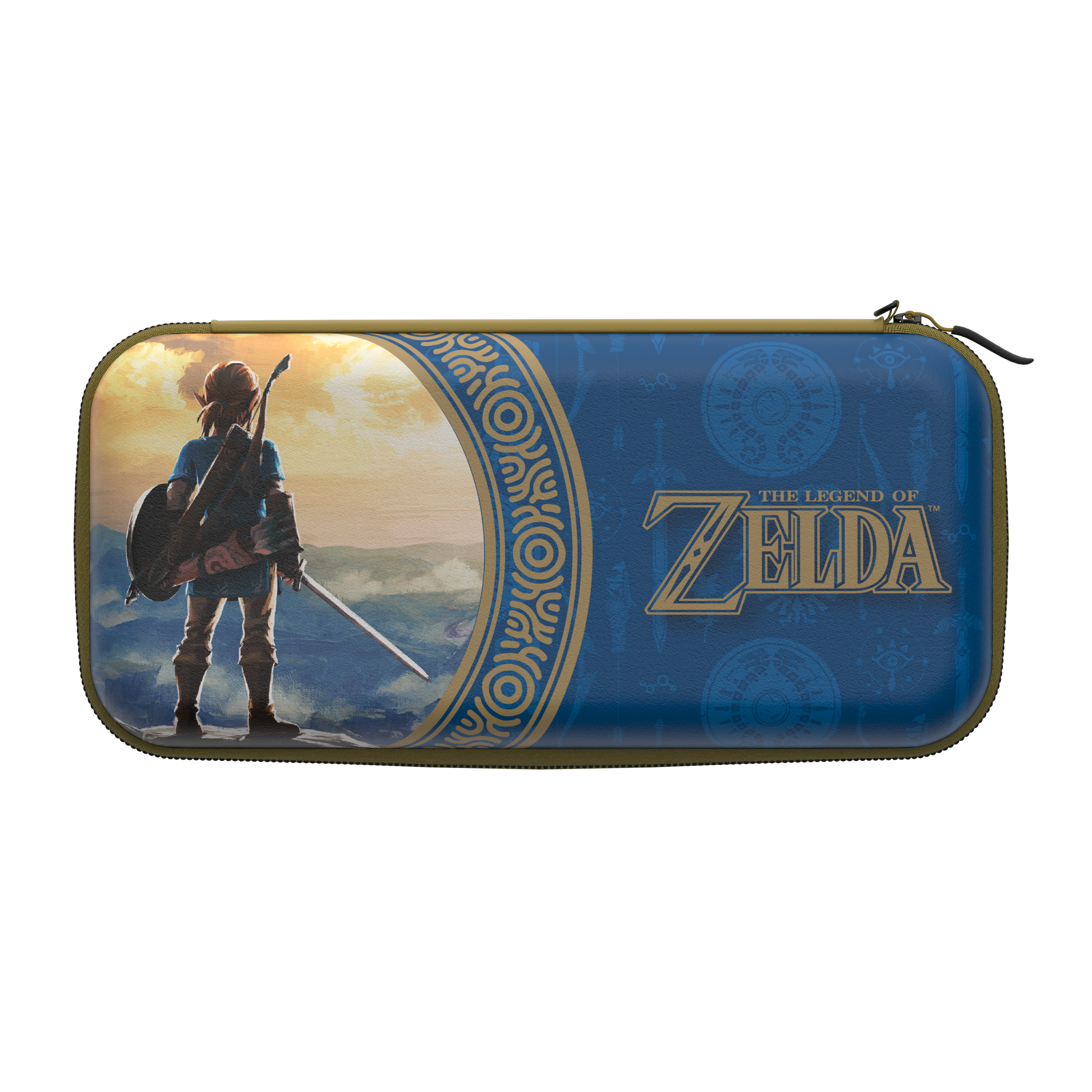 Nintendo Switch Travel Case - Hyrule Blue Protective Carrying Bag for Nintendo Switch Console & Accessories - Perfect for Travel, Commuting, and Gaming On The Go