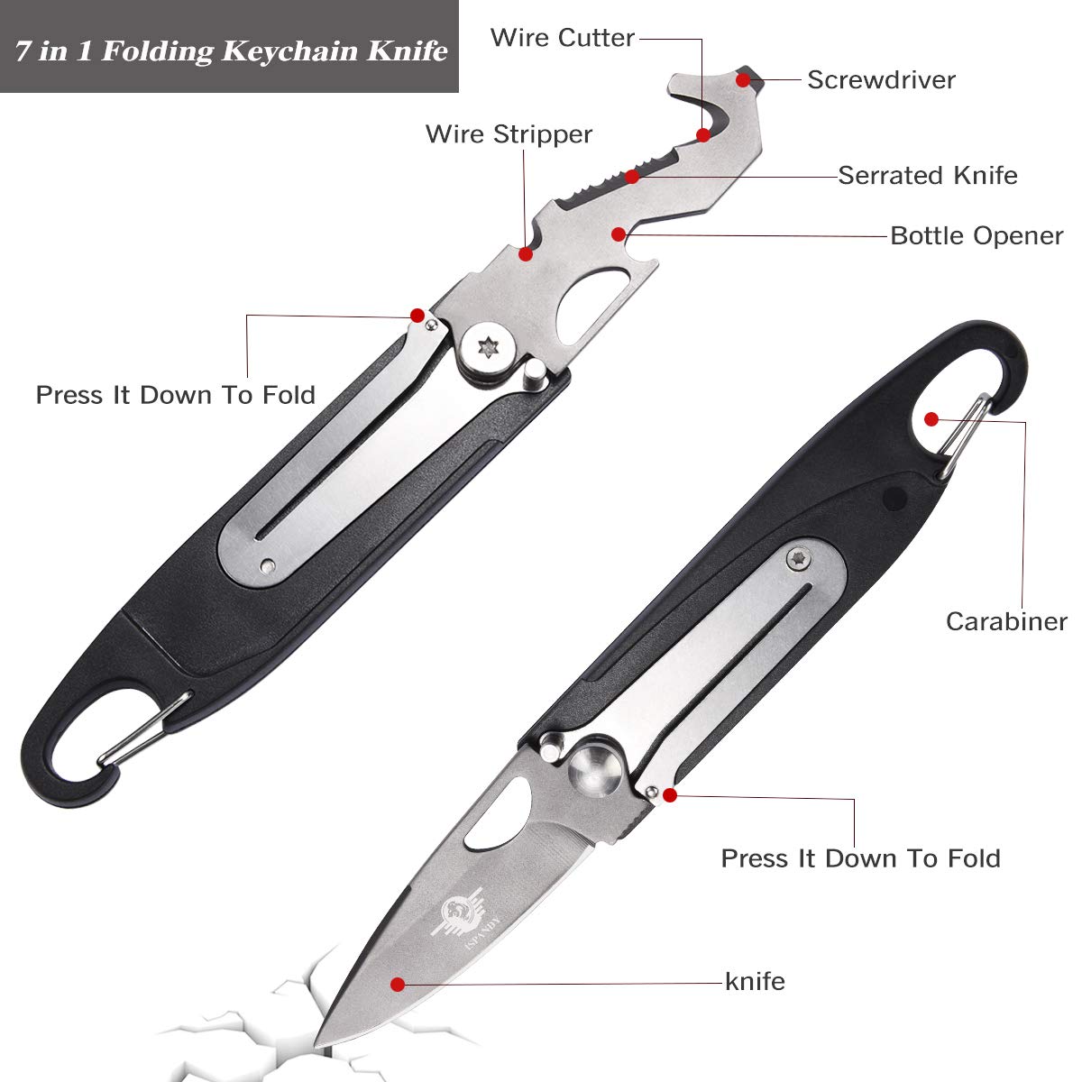 7-in-1 Multi-Tool Keychain & 18-in-1 Pocket Tool Set with 46-in-1 Credit Card Tool - Compact Survival Gear for Men - Perfect Father's Day Gift - Essential for Camping, Hiking, Emergency Preparedness & Everyday Carry (EDC) - Ideal for Outdoor Adventures, Home Repairs, Car Maintenance and Survival Kits - Great for Travel, DIY Projects and Emergency Situations