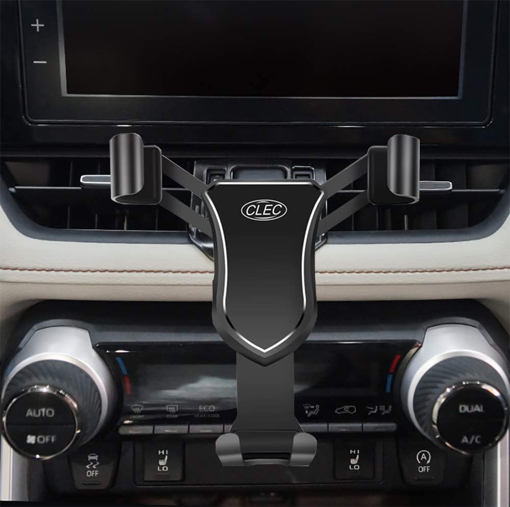 Universal Car Phone Holder for Toyota RAV4 2019-2023 Models (Excluding Hybrid LE/XLE) - Big Phone Friendly Gravity Phone Stand - Air Vent & Dashboard Mount Compatible with 4-7 Inch Smartphones - Perfect for GPS Navigation & Hands-Free Driving