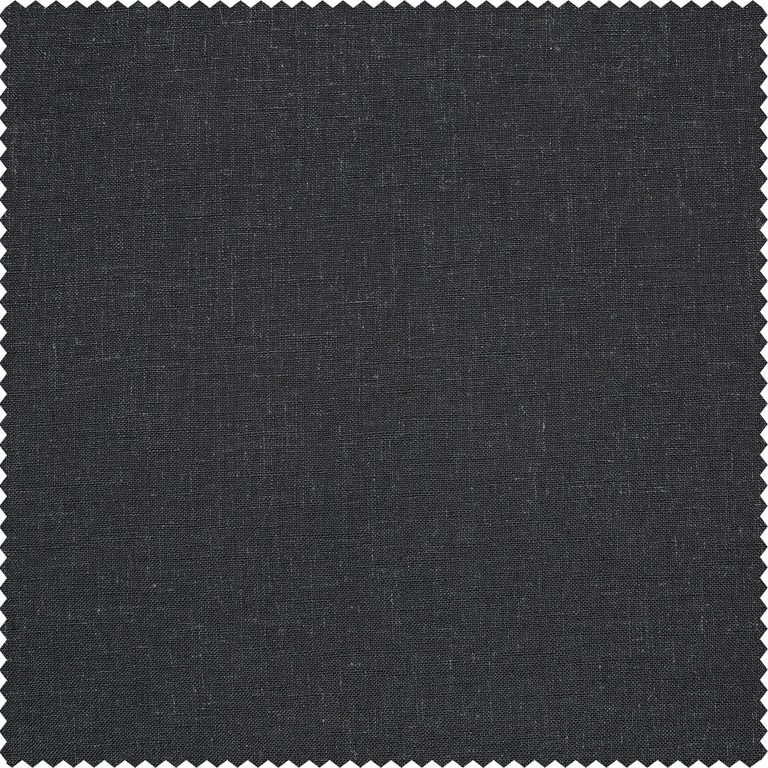 Slate Grey Heavy Faux Linen Roman Shade - Blackout Window Treatment for Bedroom & Living Room - Noise Reducing & Light Blocking Curtain Panel