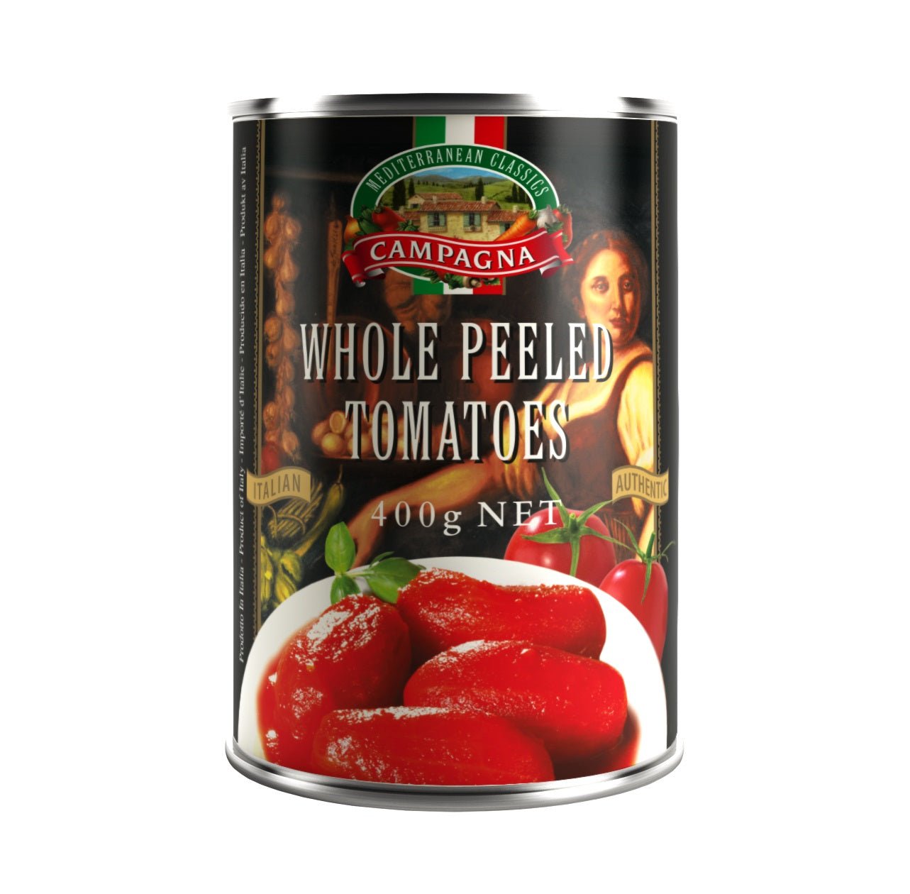 Campagna Whole Peeled Tomatoes 400g | Premium Italian Tomatoes for Pasta, Pizza & Cooking | Perfect for Sauces, Soups & Italian Recipes