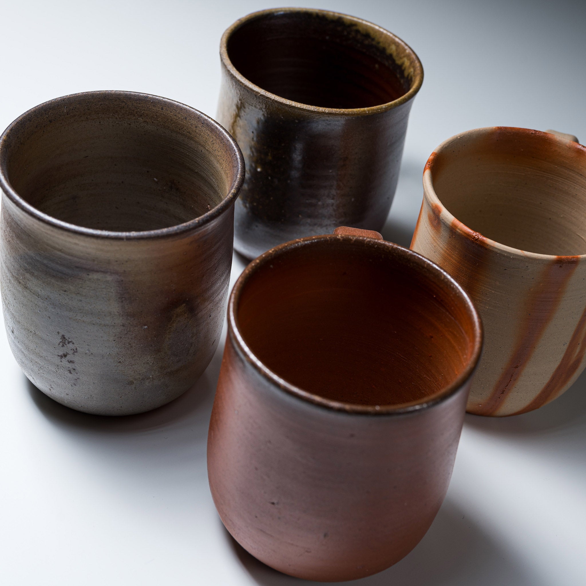 Bizen Pottery Large White Hidasuki Mug Cup - Handcrafted Japanese Ceramic Coffee Tea Cup for Home, Office & Gifts