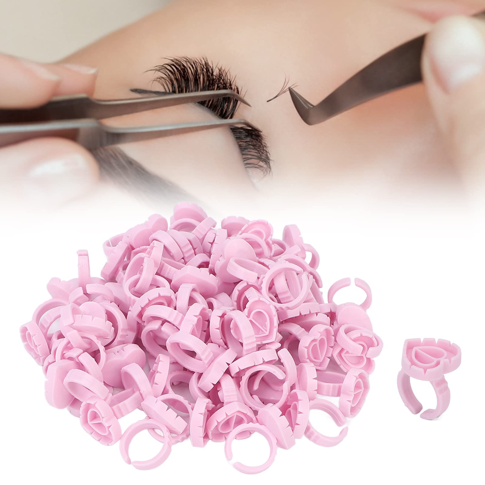 EXCLUZO Eyelash Extension Glue Holder Cup - Professional Lash Adhesive Tray for Salon & Home Use - Perfect for Eyelash Extensions, Lash Lifts & DIY Beauty
