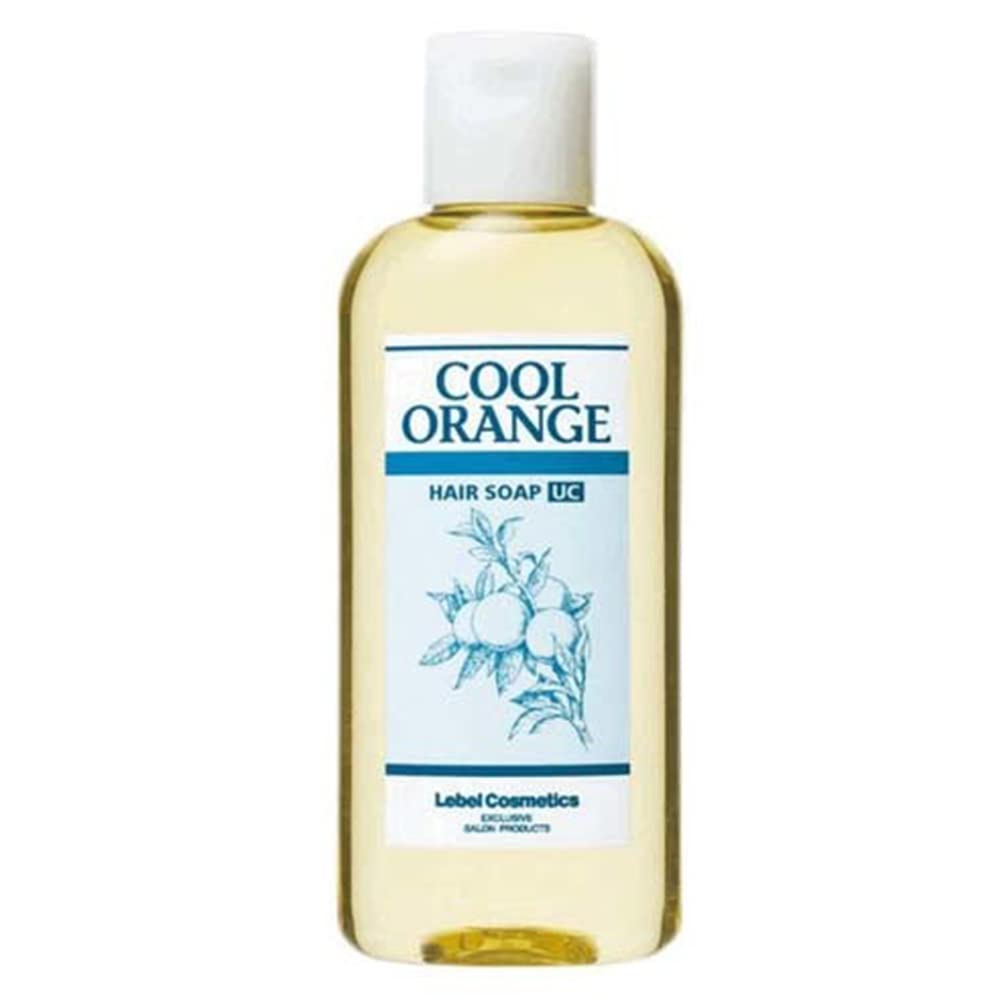 Lebel Cool Orange Hair Soap UC - 200ml | Natural Hair Cleansing Bar for Color-Treated & Damaged Hair | Perfect for Travel, Gym & Daily Hair Care Routine