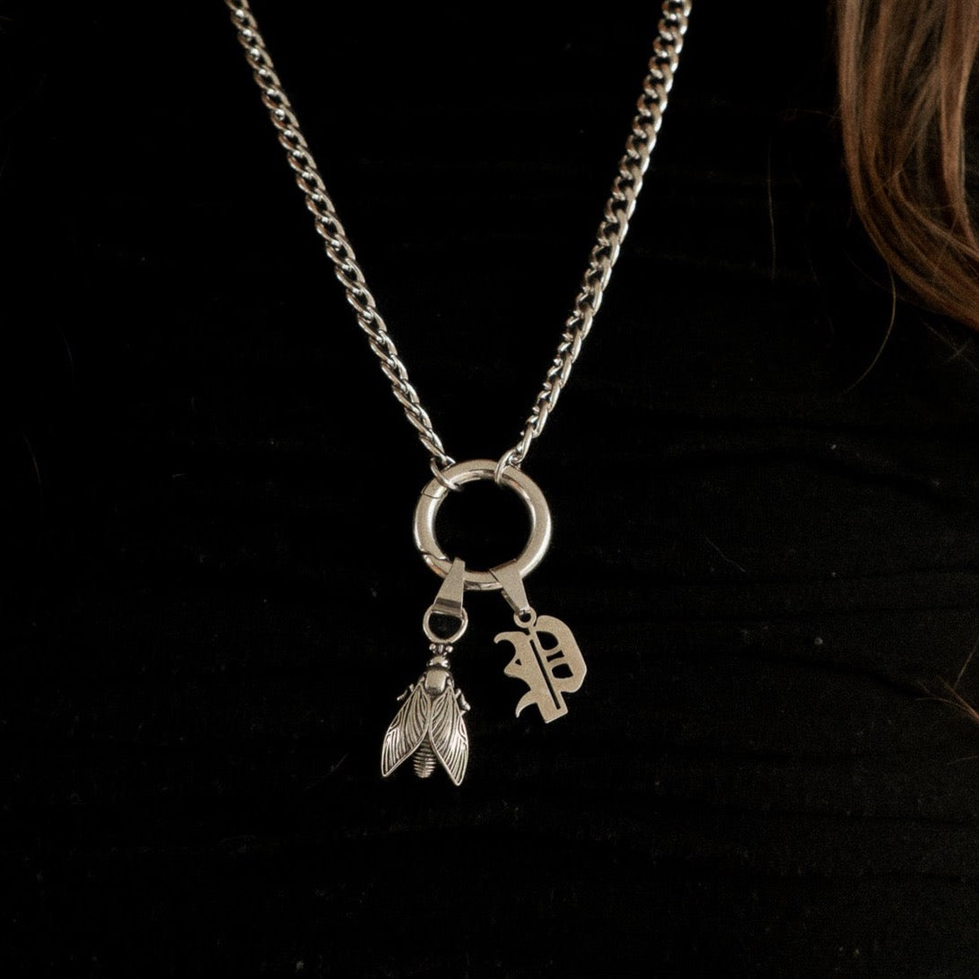Charm Coven Old English Initial Charm - Personalized Initial Necklace for Women, Custom Monogram Pendant Jewelry - Perfect for Gifts, Birthdays, Anniversaries & Everyday Wear