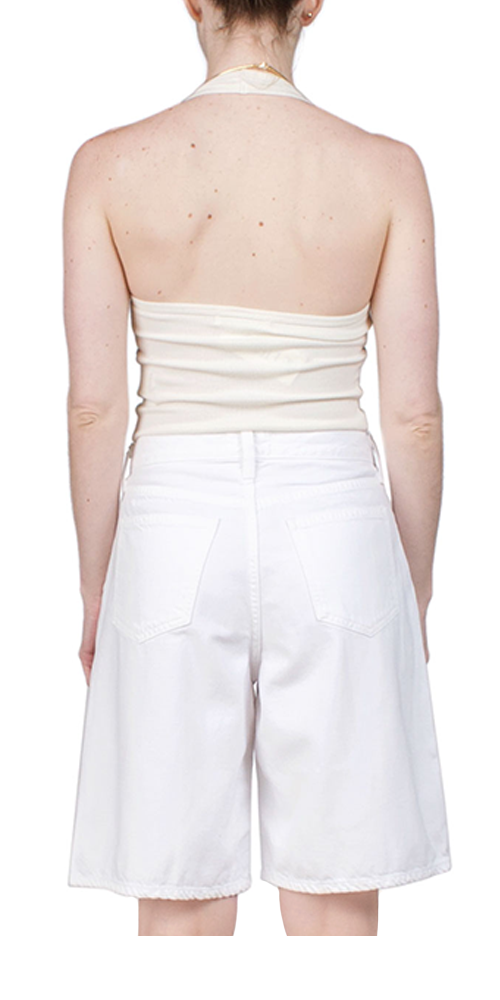 Women's Halter Top Cream - Sexy Summer Crop Tops for Women - Perfect for Beach, Party, and Casual Wear