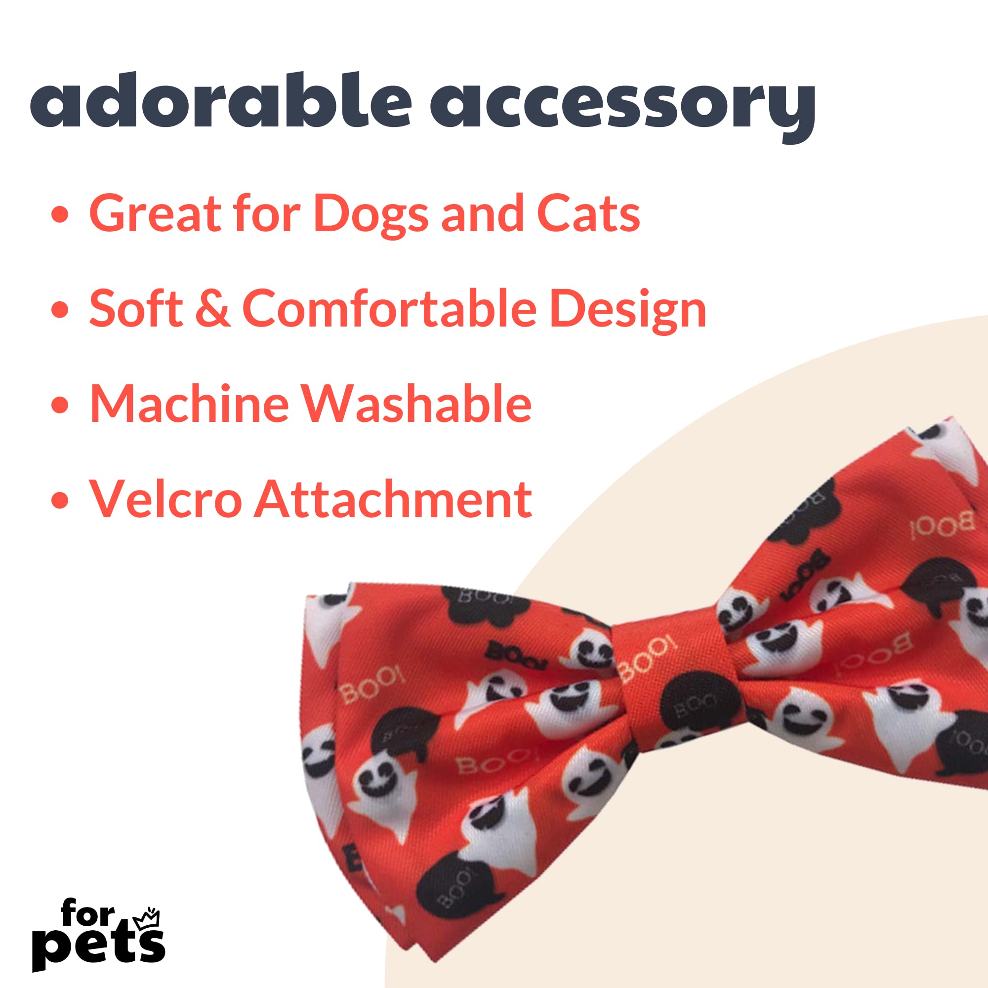 Huxley & Kent Ghostbusters Extra Large Pet Bow Tie - Halloween Dog & Cat Bow Tie Collar Accessory - Cute, Comfortable Durable Bowtie for Pets - Perfect for Halloween Costumes, Pet Parties & Photo Shoots