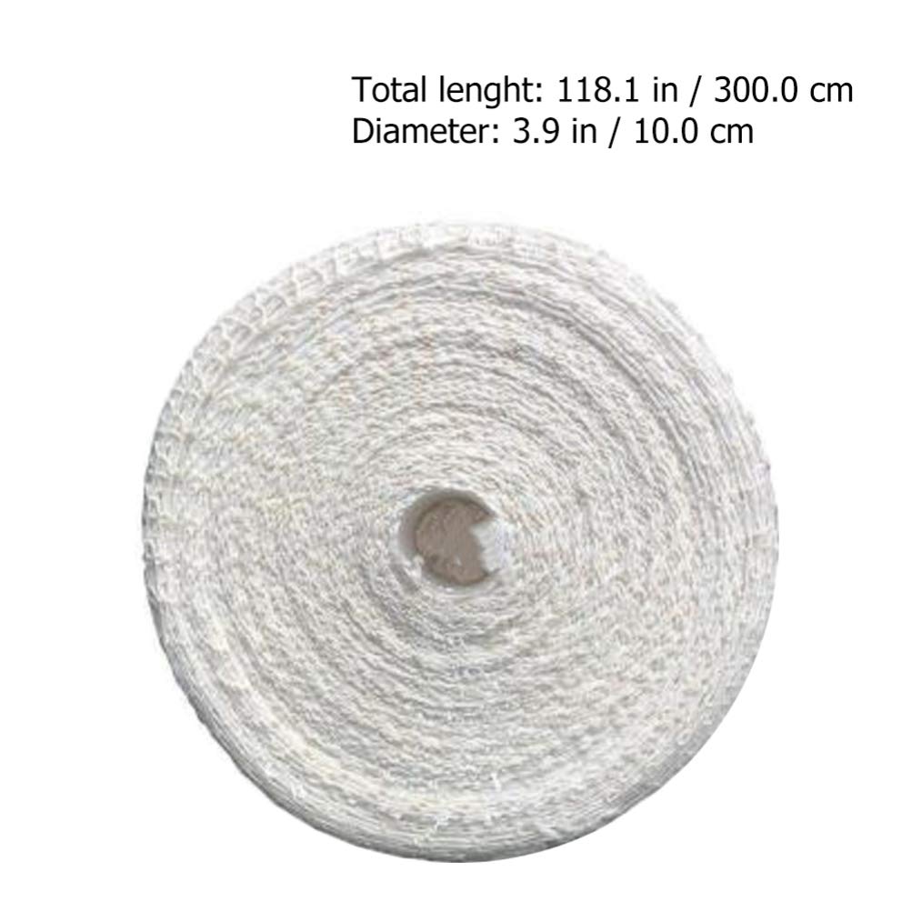 Cabilock 4 Rolls Char Siu Braided Cotton Rope - Spiced Kitchen Twine for Cooking, Baking & Meat Tying - Durable White Cotton Thread for BBQ, Roasting & Food Presentation