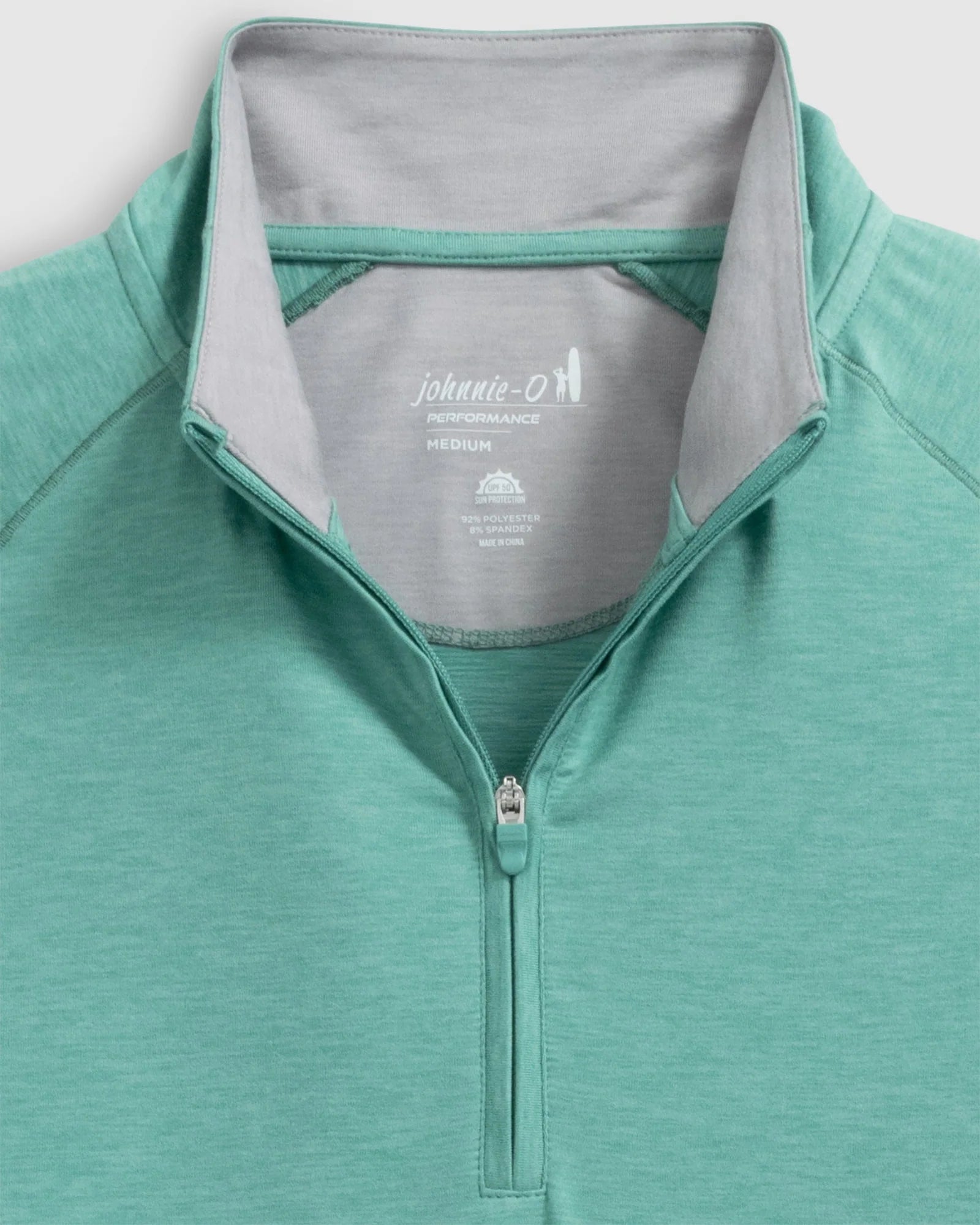 Johnnie O Freeborne Performance 1/4 Zip Pullover Sweater - Green Grass | Lightweight Golf & Outdoor Layering Top for Men