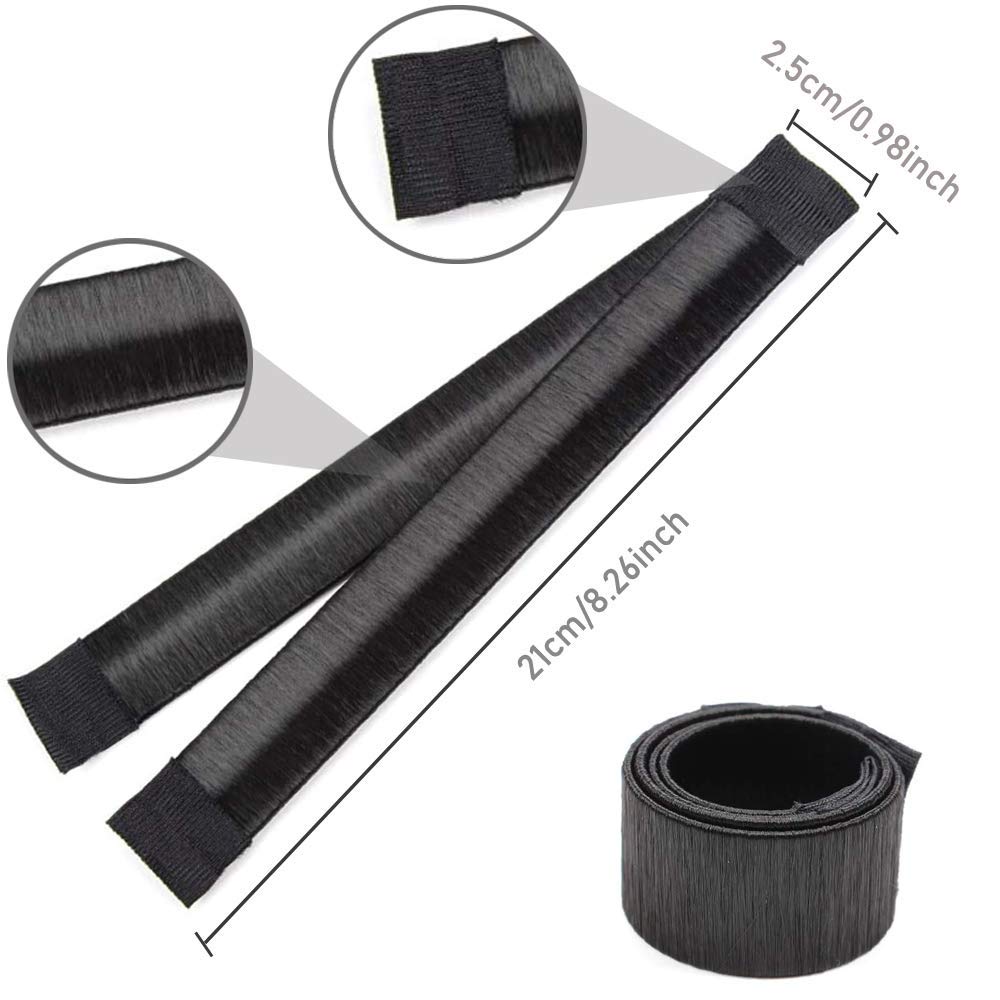 Black Magic Bun Makers 3-Piece Set - Hair Donut & Ballet Bun Maker for Perfect Buns | Easy Hair Bun Tool for Kids & Girls | Great for Dance, School & Everyday Styling