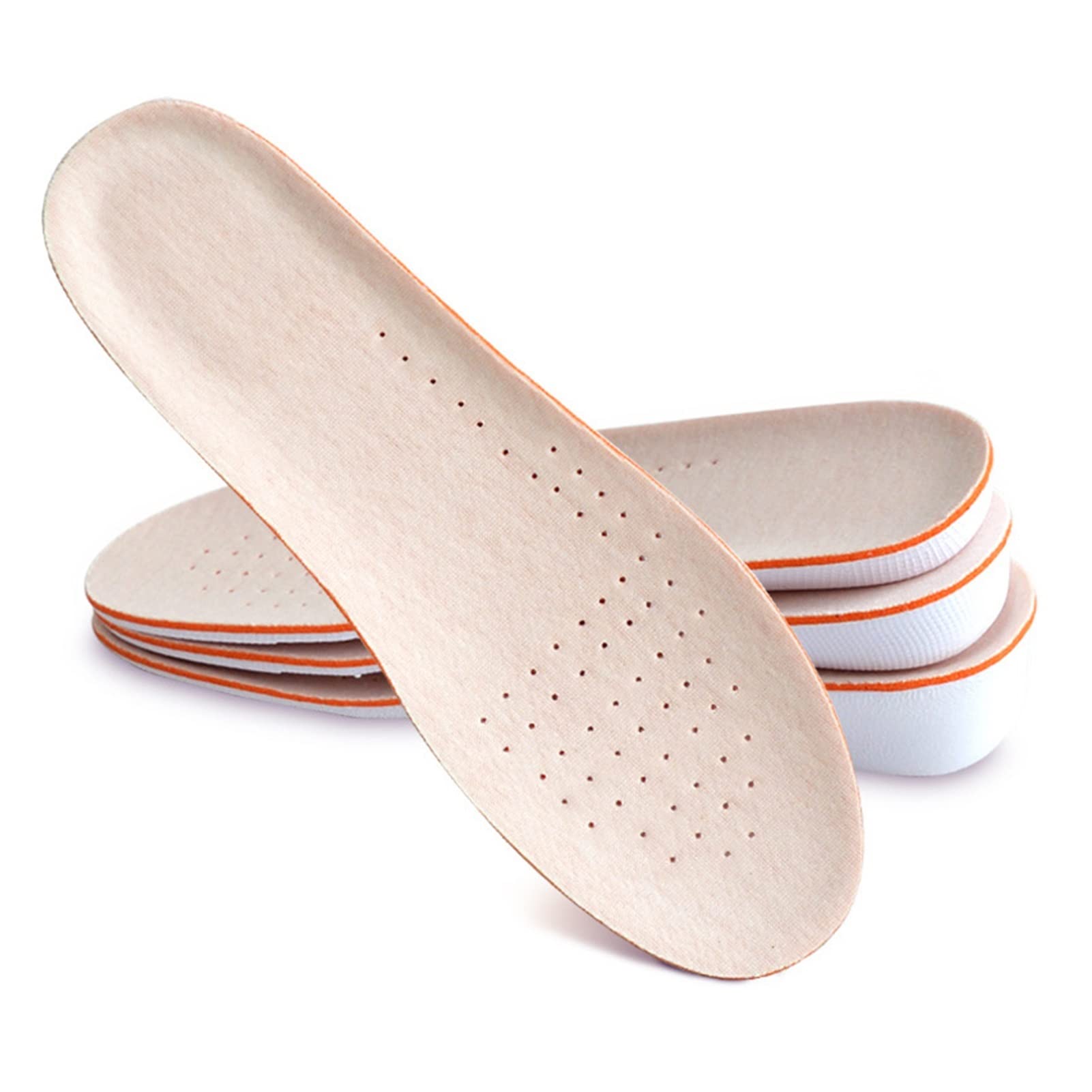Unisex Height Increase Insoles - Arch Support & Breathable Shoe Inserts for Women & Men - 2.5cm Heel Lift Elevator Insoles (Size 41-45) - Perfect for Dress Shoes, Boots & Everyday Comfort