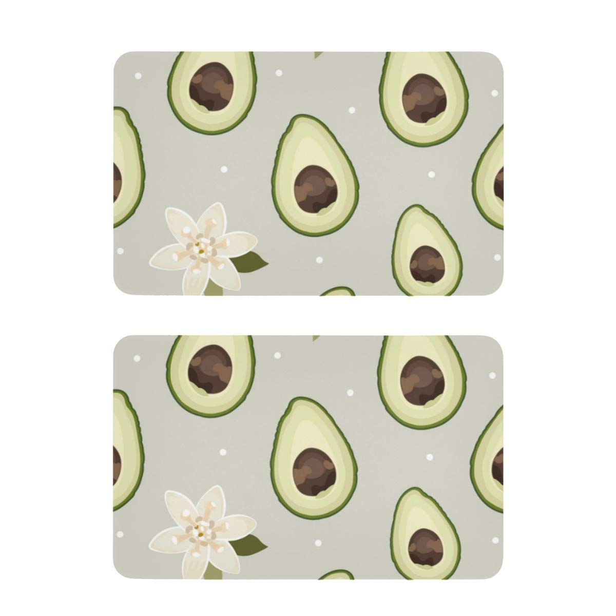 Decorative Avocado Flower Fridge Magnets - 2 Pack Strong Magnetic Stickers for Refrigerator, Whiteboard, Cabinet & Office | Perfect for Photos, Notes & Kitchen Organization