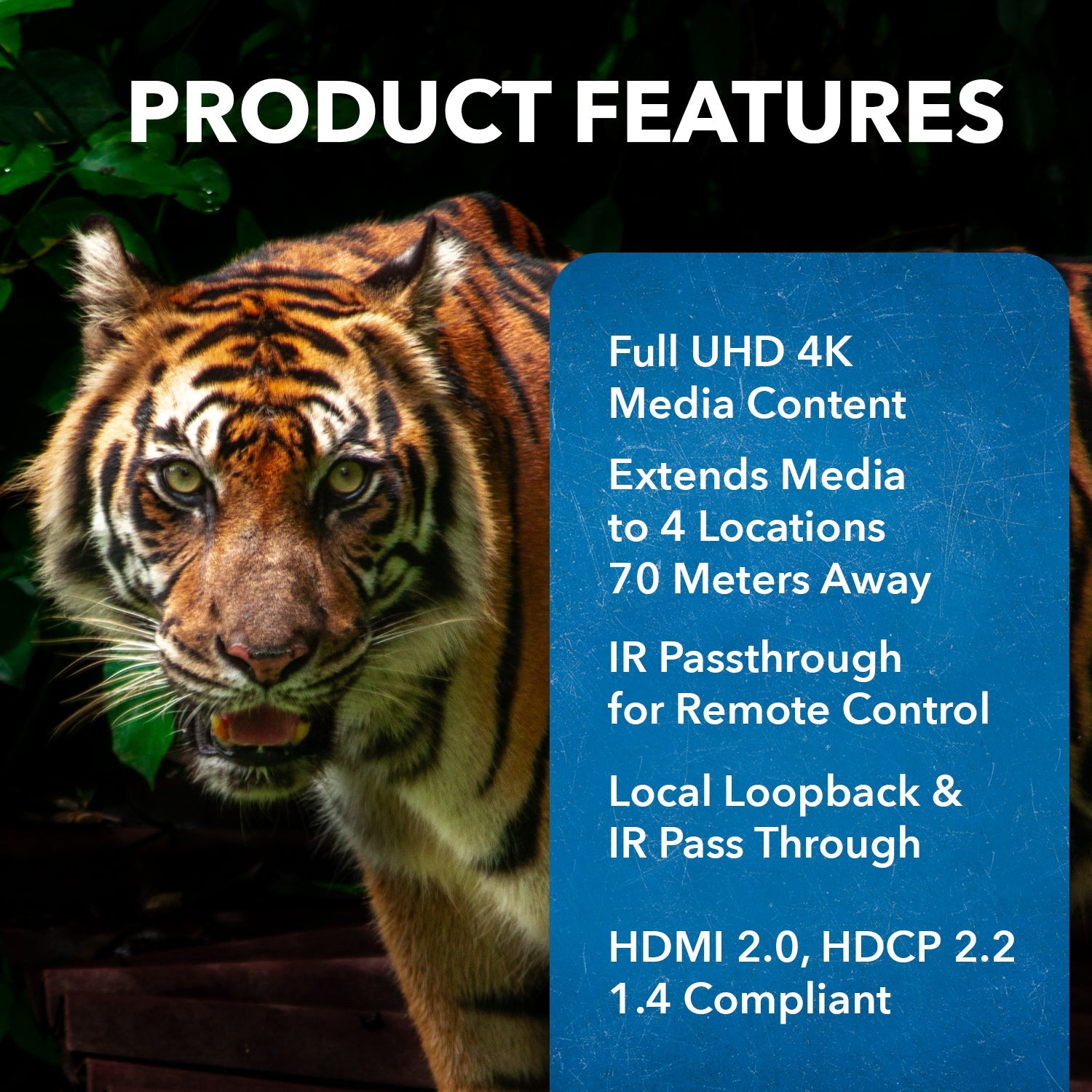 4K HDMI Matrix Extender - UltraHD 4K@60Hz Over Single CAT6/7 Cable (UHD48 EX230 K) for Home Theater & Multi-Room AV Setup