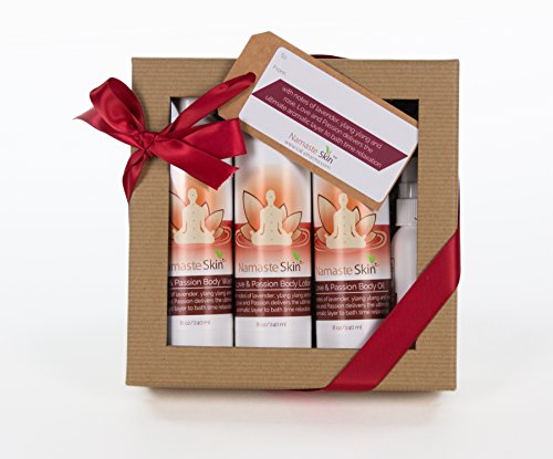 Luxury Spa Gift Basket for Men & Women - Lavender, Ylang Ylang & Rose Scented Body Wash, Lotion, Oil & Mist Set | Perfect for Relaxation, Self-Care & Romantic Gifts
