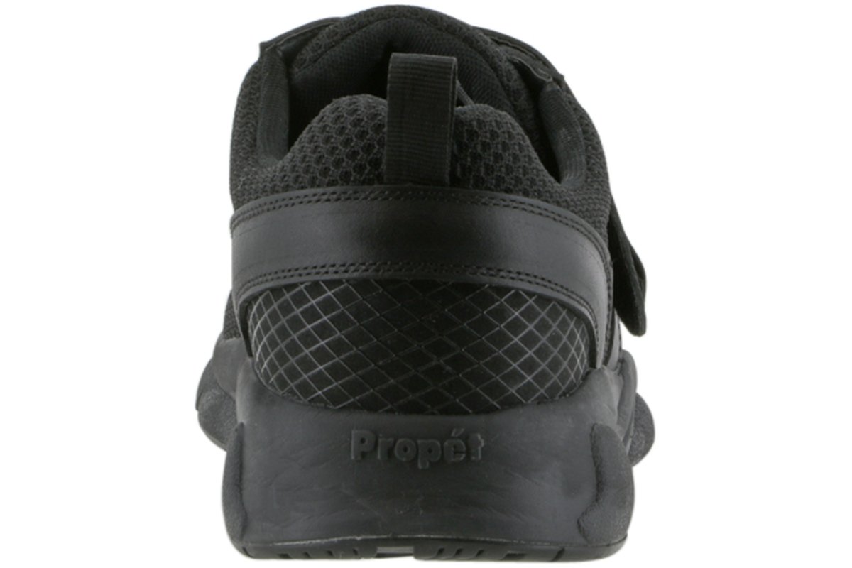 Propet Stability X Strap Walking Shoes for Men & Women - Black Orthopedic Sneakers for Flat Feet, Arch Support & Comfort - Perfect for Walking, Running & Daily Wear
