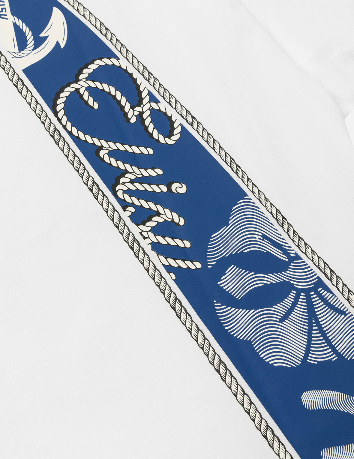 Twisted Rope and Anchor Print Relaxed Fit T-Shirt for Men - Comfortable Casual Tee for Beach, Boating, and Summer Outfits