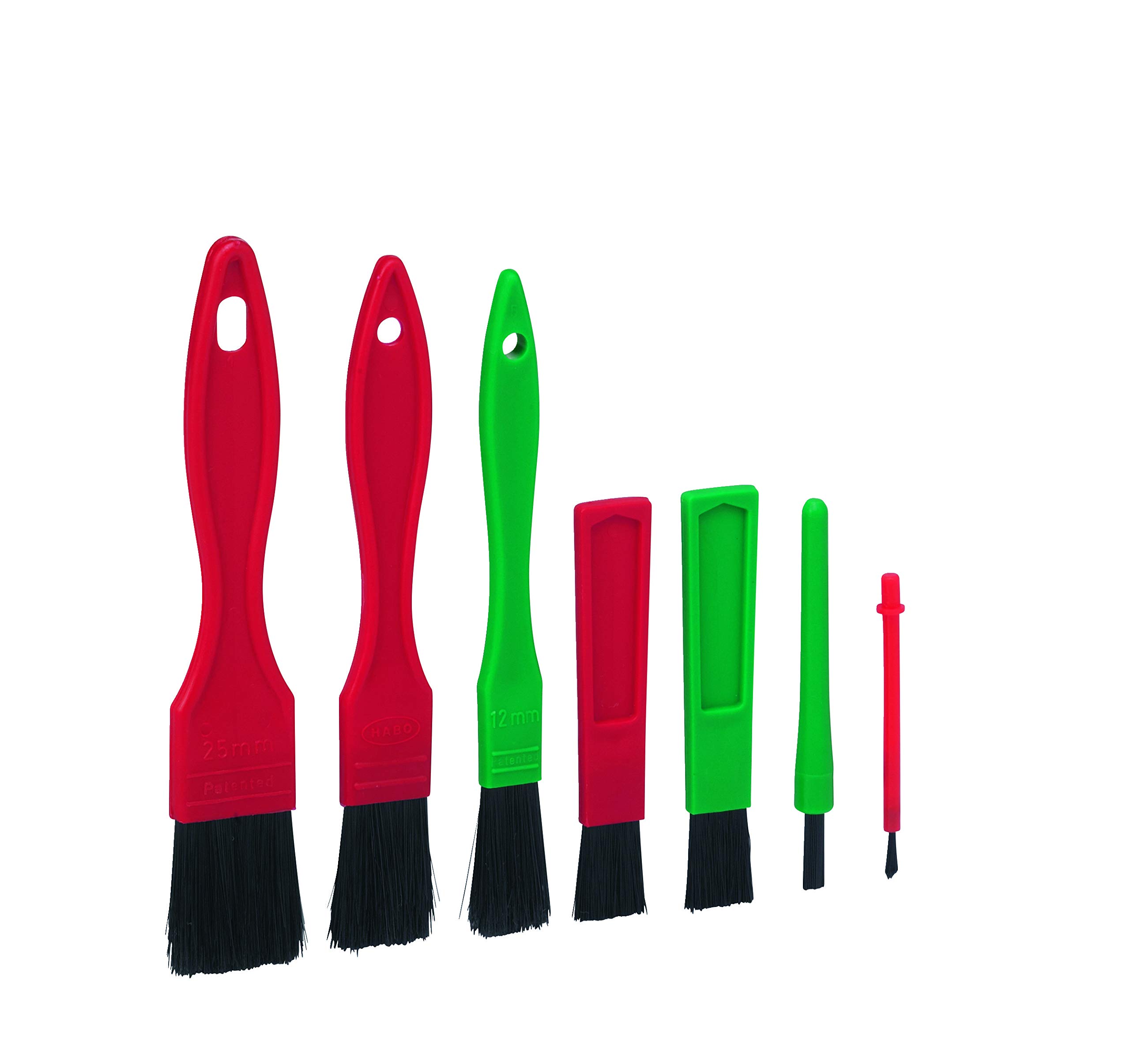Vikan 556052 Professional 7-Piece Detail Brush Set for Automotive Detailing - Perfect for Car Cleaning, Interior Detailing & Paint Touch-Ups