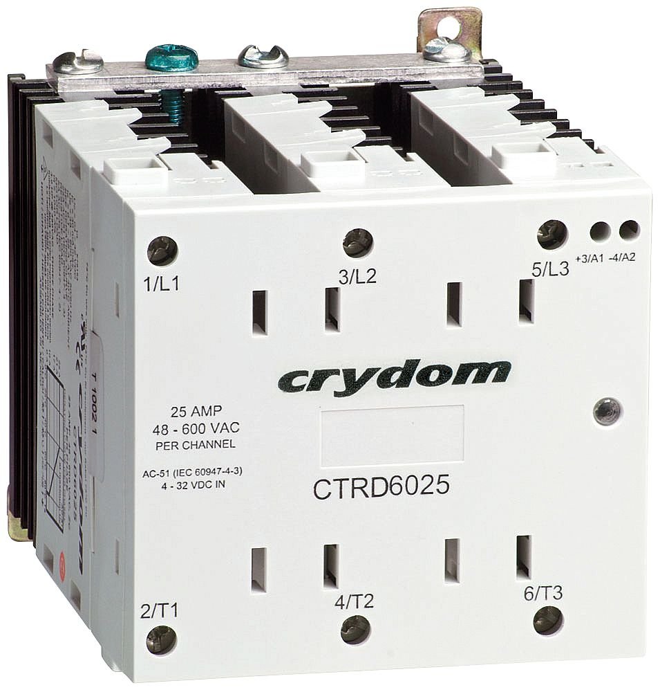 25A 600Vrms Solid State Relay DIN Rail Mount with Cage Clamp | Zero Crossing | Industrial Automation & HVAC Control System