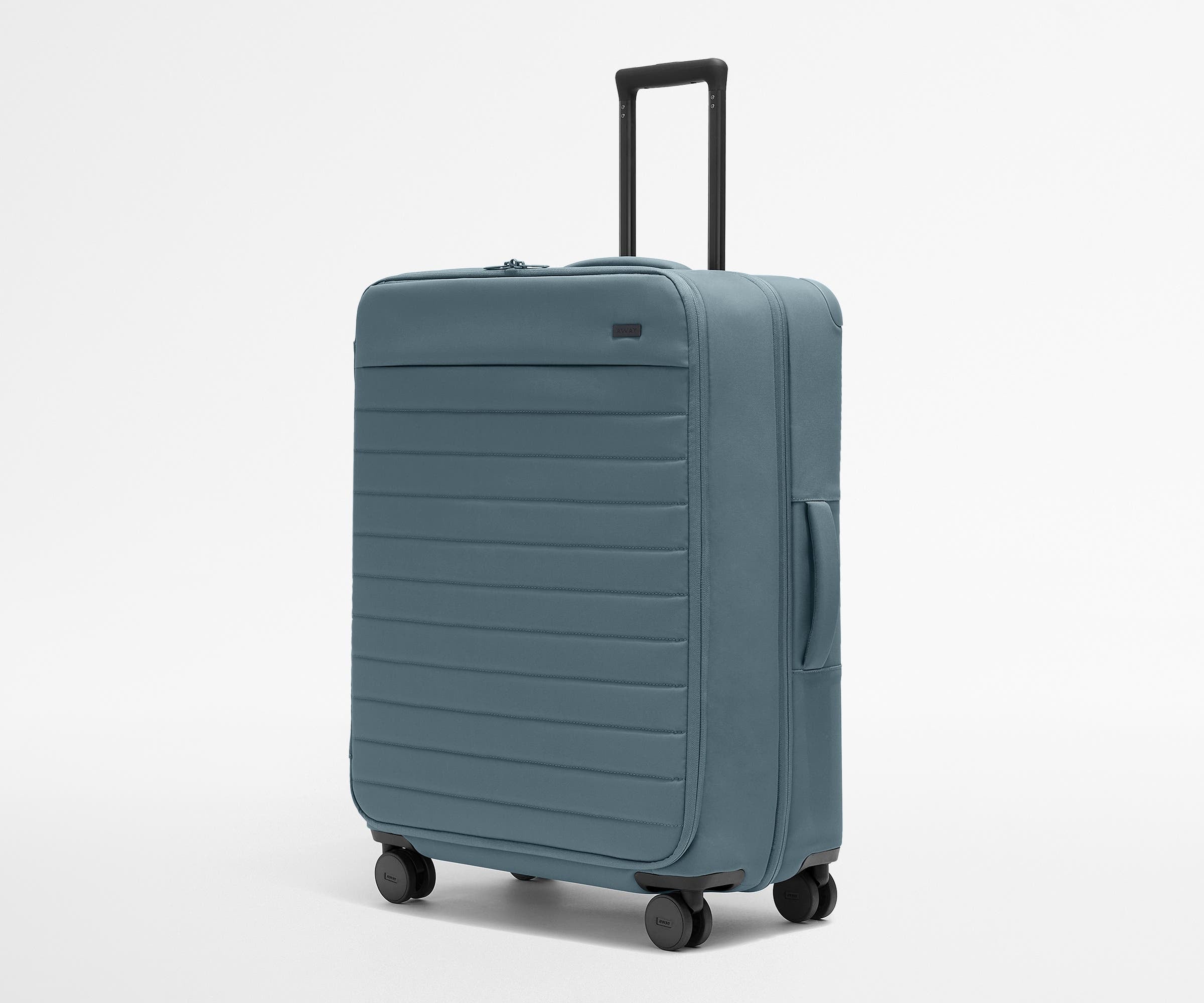 Premium Softside Large Luggage in Coast Blue - Spacious & Durable Suitcase for Travel, Business Trips & Vacations