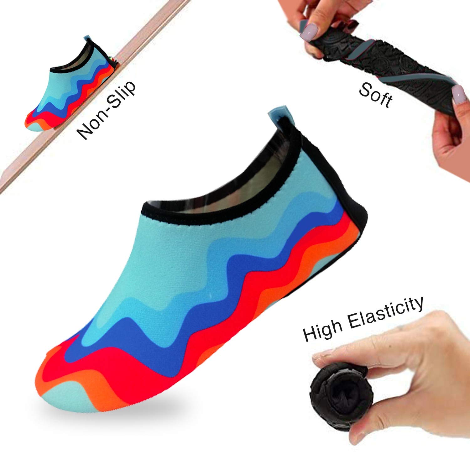 Quick-Dry Non-Slip Lightweight Water Shoes for Swimming, Beach, Pool & Outdoor Activities – Comfortable Aqua Socks for Boys, Girls, Babies & Toddlers – Perfect for Summer, Water Sports & Family Vacations