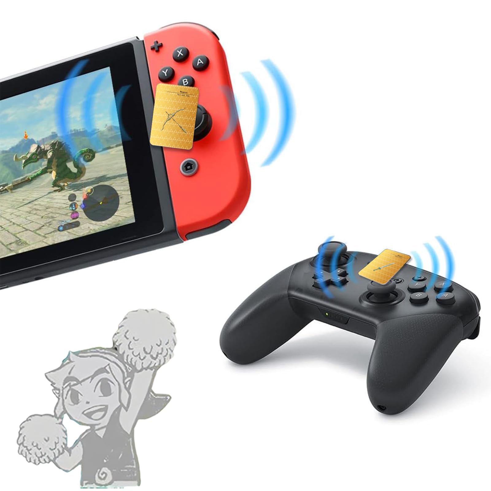 35 Pcs NFC Mini Cards for Zelda Tears of the Kingdom & Breath of the Wild - Compatible with Amiibo, Switch Games - Premium Iron Storage Box - Perfect for Gaming Collectors & Nintendo Fans